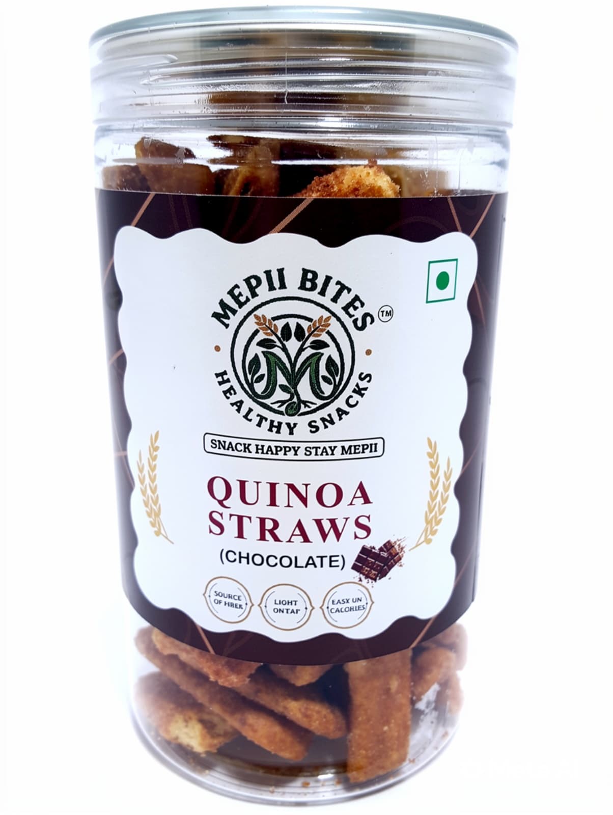 Chocolate Quinoa Straws: 100% guilt-free dark cocoa decadence.